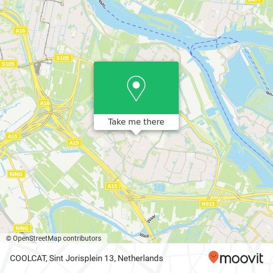 COOLCAT, Sint Jorisplein 13 kaart