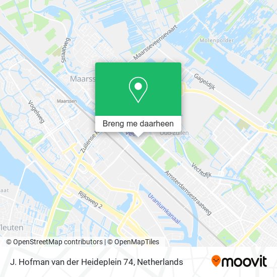 J. Hofman van der Heideplein 74 kaart