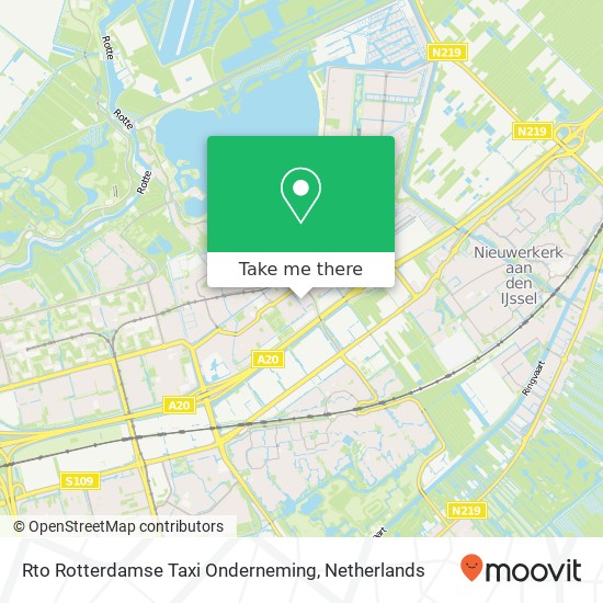 Rto Rotterdamse Taxi Onderneming kaart