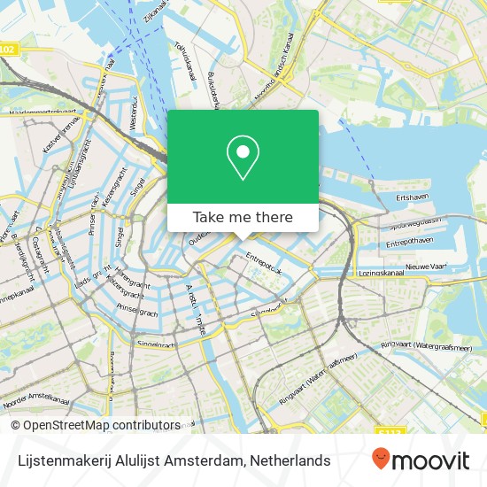 Lijstenmakerij Alulijst Amsterdam kaart