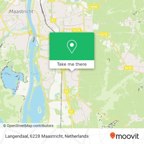 Langendaal, 6228 Maastricht kaart