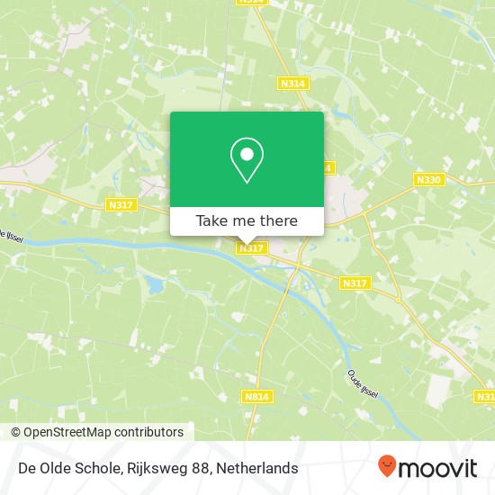 De Olde Schole, Rijksweg 88 kaart