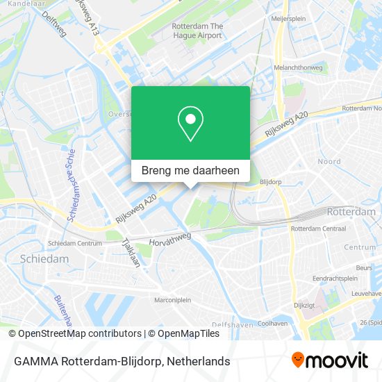 GAMMA Rotterdam-Blijdorp kaart