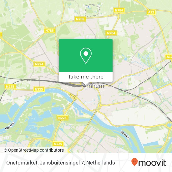 Onetomarket, Jansbuitensingel 7 kaart