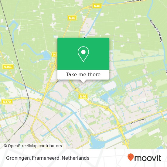 Groningen, Framaheerd kaart