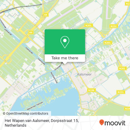 Het Wapen van Aalsmeer, Dorpsstraat 15 kaart