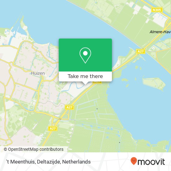 't Meenthuis, Deltazijde kaart