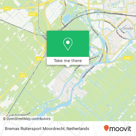 Bremas Ruitersport Moordrecht, Ambachtweg 39 kaart