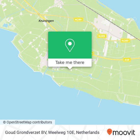 Goud Grondverzet BV, Weelweg 10E kaart