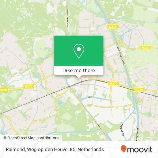 Raimond, Weg op den Heuvel 85 kaart