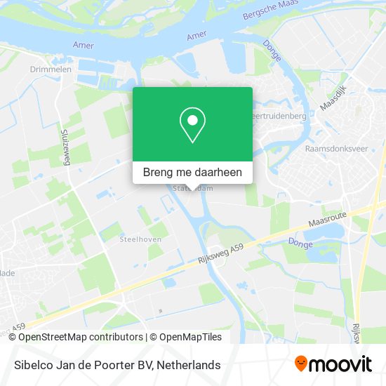 Sibelco Jan de Poorter BV kaart