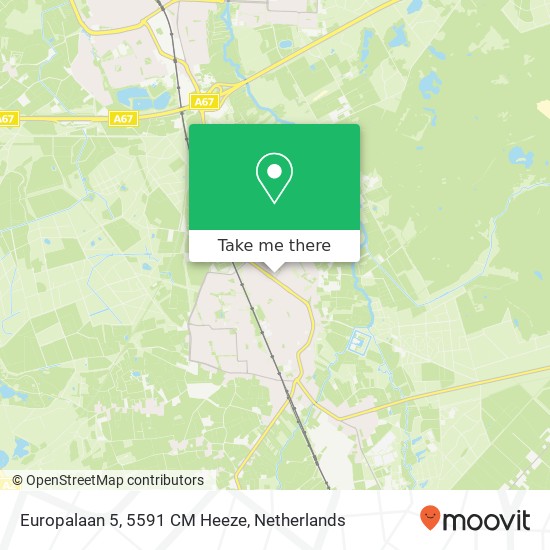 Europalaan 5, 5591 CM Heeze kaart