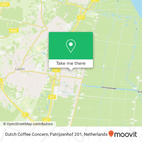 Dutch Coffee Concern, Patrijzenhof 201 kaart