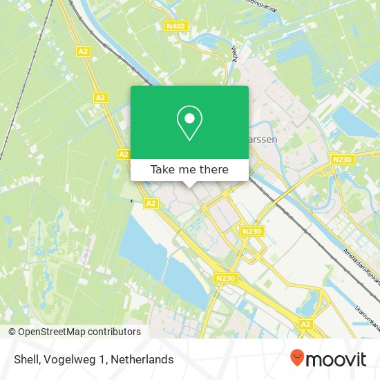 Shell, Vogelweg 1 kaart