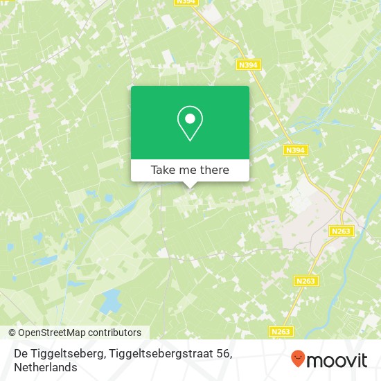 De Tiggeltseberg, Tiggeltsebergstraat 56 kaart