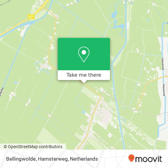 Bellingwolde, Hamsterweg kaart