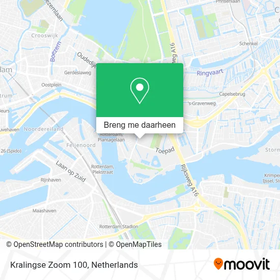 Kralingse Zoom 100 kaart