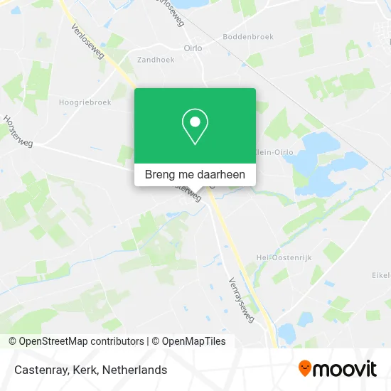 Castenray, Kerk kaart