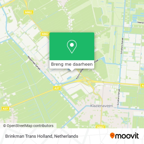 Brinkman Trans Holland kaart