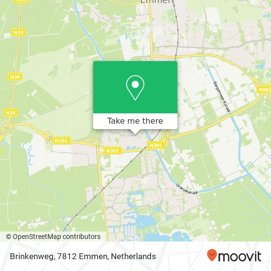 Brinkenweg, 7812 Emmen kaart