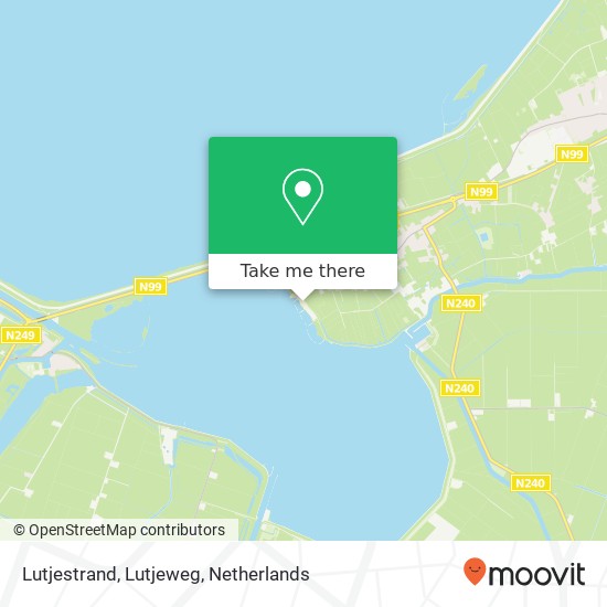 Lutjestrand, Lutjeweg kaart