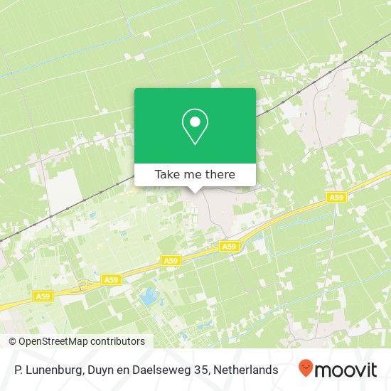 P. Lunenburg, Duyn en Daelseweg 35 kaart
