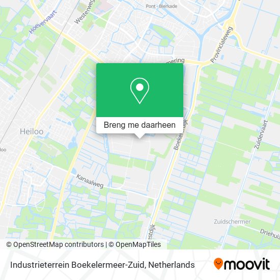 Industrieterrein Boekelermeer-Zuid kaart