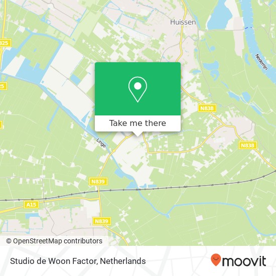 Studio de Woon Factor, Industriestraat 1A kaart