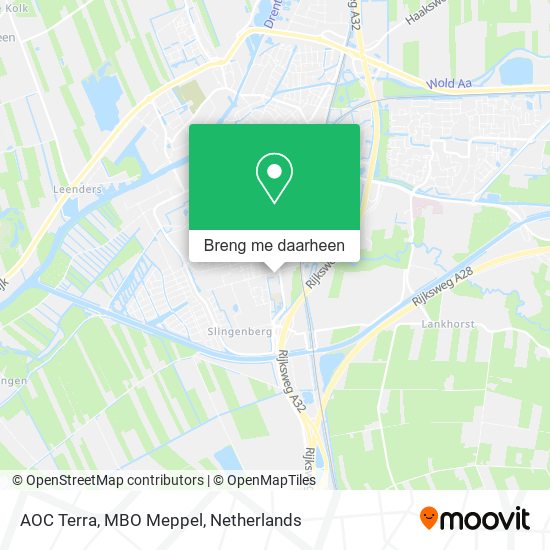 AOC Terra, MBO Meppel kaart