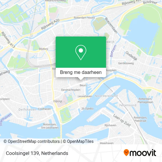 Coolsingel 139 kaart