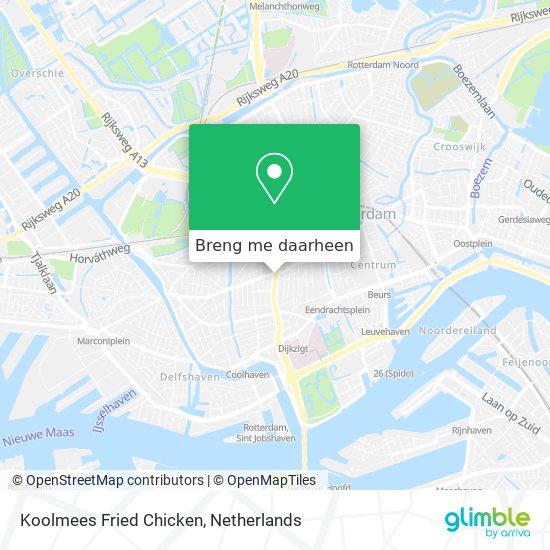 Koolmees Fried Chicken kaart