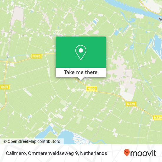 Calimero, Ommerenveldseweg 9 kaart