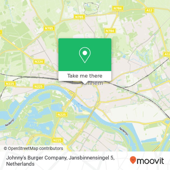 Johnny's Burger Company, Jansbinnensingel 5 kaart