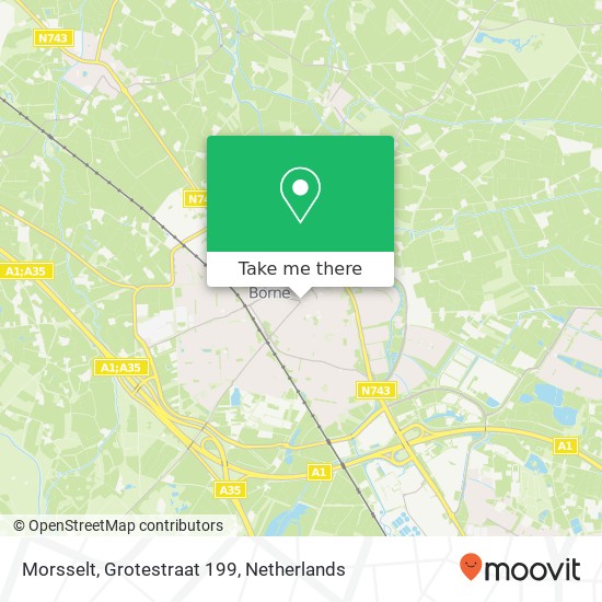 Morsselt, Grotestraat 199 kaart