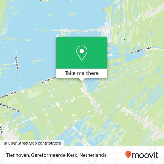 Tienhoven, Gereformeerde Kerk kaart