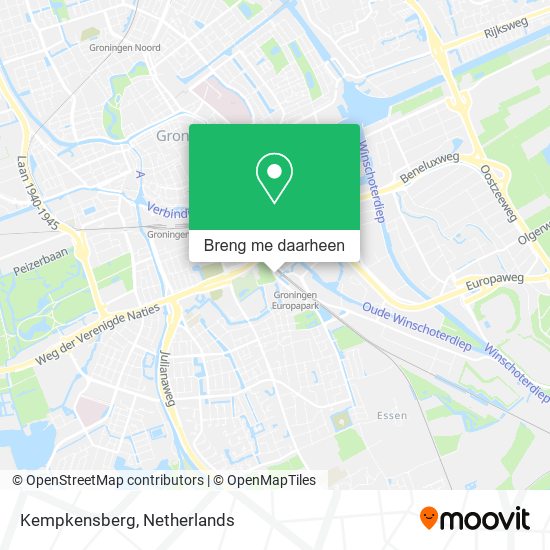 Kempkensberg kaart