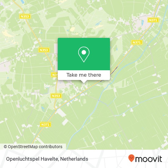 Openluchtspel Havelte kaart