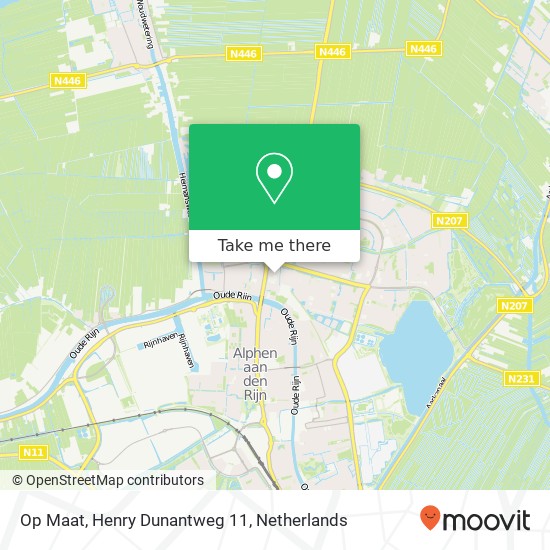Op Maat, Henry Dunantweg 11 kaart