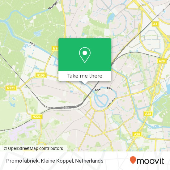 Promofabriek, Kleine Koppel kaart