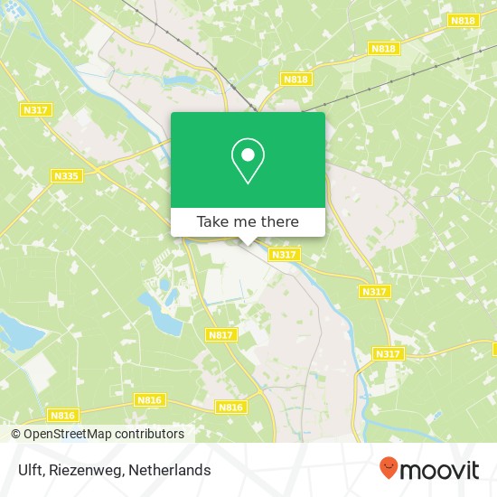 Ulft, Riezenweg kaart