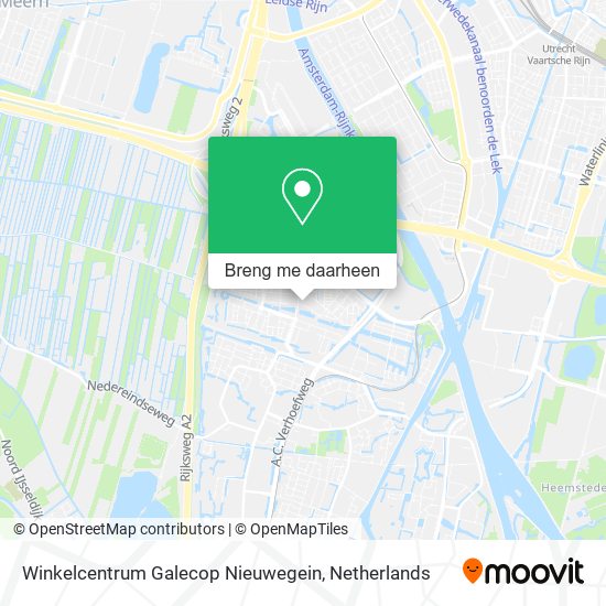 Winkelcentrum Galecop Nieuwegein kaart