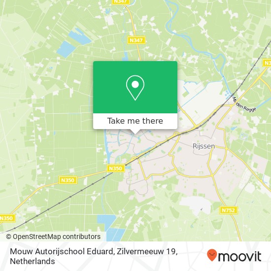 Mouw Autorijschool Eduard, Zilvermeeuw 19 kaart