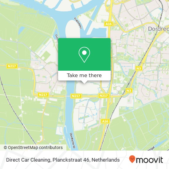 Direct Car Cleaning, Planckstraat 46 kaart