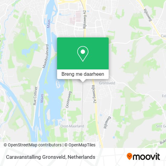 Caravanstalling Gronsveld kaart