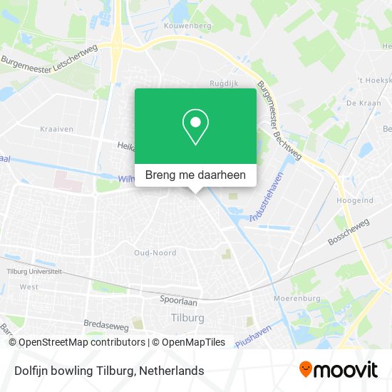 Dolfijn bowling Tilburg kaart