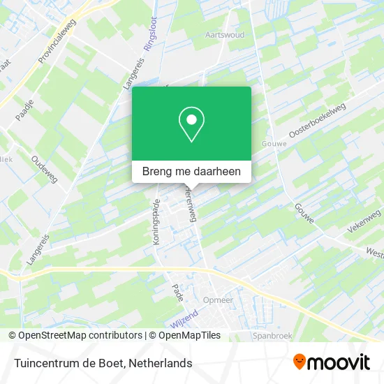 Tuincentrum de Boet kaart