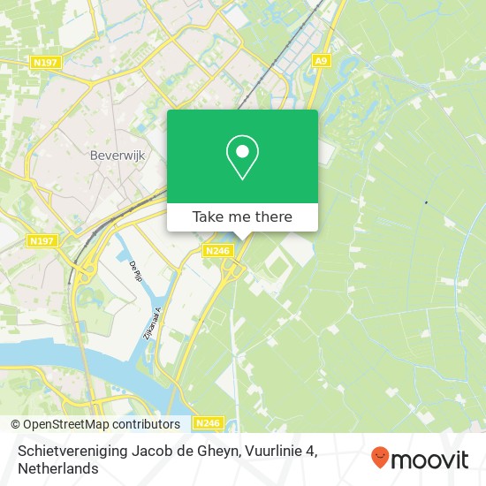 Schietvereniging Jacob de Gheyn, Vuurlinie 4 kaart