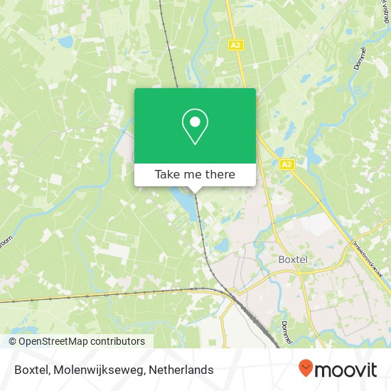 Boxtel, Molenwijkseweg kaart