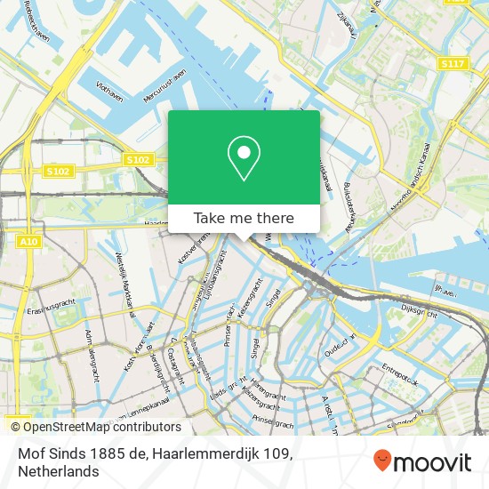 Mof Sinds 1885 de, Haarlemmerdijk 109 kaart