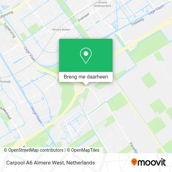 Carpool A6 Almere West kaart